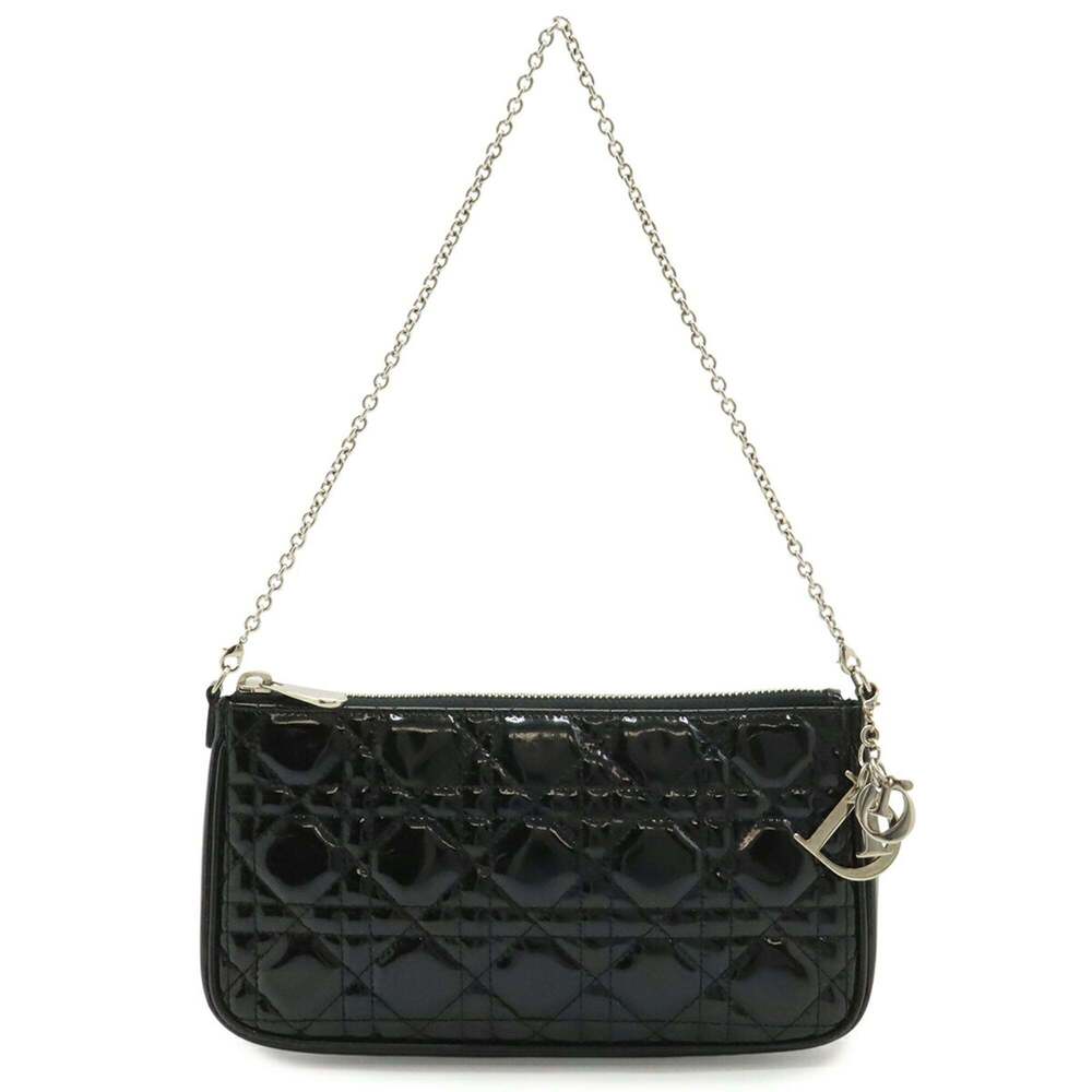 CHRISTIAN DIOR Black Leather Shoulder Bag - Picture 2 of 8